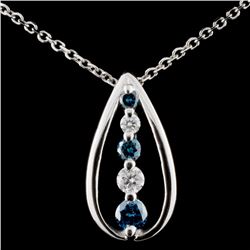 14K Gold 0.31ctw Fancy Diamond Pendant
