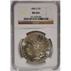 Image 1 : 1880-S MORGAN SILVER DOLLAR, NGC MS-66+