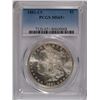 Image 1 : 1881-CC MORGAN SILVER DOLLAR, PCGS MS-65+  KEY DATE!