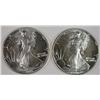 Image 1 : ( 2 ) GEM BU 1990 AMERICAN SILVER EAGLES