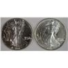 Image 1 : ( 2 ) GEM BU 1991 AMERICAN SILVER EAGLES