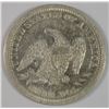 Image 2 : 1863 SEATED LIBERTY QUARTER  XF RARE CIVIL WAR COIN, SELDOM FOUND!