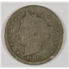 Image 1 : 1885 LIBERTY NICKEL GOOD / AG KEY COIN