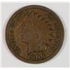 Image 1 : 1908-S INDIAN CENT FINE  KEY COIN