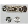 Image 1 : GEM BU ROLL OF 1964 KENNEDY HALF DOLLARS