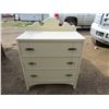 Image 1 : Painted 3 Drawer Maple Dresser