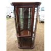 Image 1 : Modern Curved Corner Glass China Cabinet