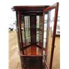 Image 4 : Modern Curved Corner Glass China Cabinet