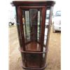 Image 5 : Modern Curved Corner Glass China Cabinet