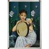 Chinese Oil Painting on Canvas Young lady