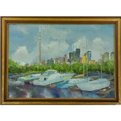 Canadian Oil on Panel with Frame