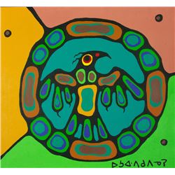 Norval Morrisseau Oil on Canvas Canada 1932-2007