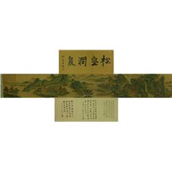 Watercolour on Paper Scroll Wanghui 1632-1717