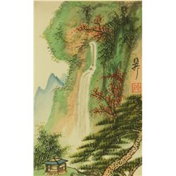 Watercolour on Paper Scroll Xie Zhiliu 1910-1997