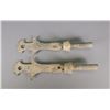 Image 2 : Pair of Chinese Archaistic Weapon w/ Hardstone