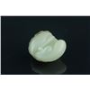 Image 3 : Chinese Two Color Jade Caved Lotus Pendant