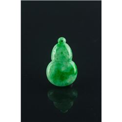 Chinese Green Jadeite Carved Pendant