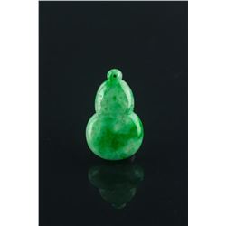 Chinese Green Jadeite Carved Pendant