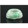 Image 1 : Chinese Fine Green Jadeite Ring with Certificate