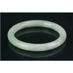 Chinese White & Green Jadeite Bangle