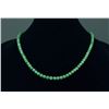 Chinese Green Jadeite Necklace With Certificate
