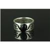 Image 3 : 4 Pc Silver Rings w/ Jade, Ruby, Claret, Amethyst