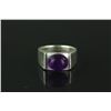Image 5 : 4 Pc Silver Rings w/ Jade, Ruby, Claret, Amethyst