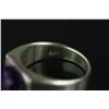 Image 7 : 4 Pc Silver Rings w/ Jade, Ruby, Claret, Amethyst
