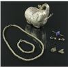 Image 1 : 6 Pcs of Thai Silver Filigree Jewellery Set & Box