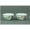 Image 2 : Pair of Chinese Ducai Porcelain Cups Chenghua Mark