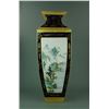 Image 2 : Fine Gilt Porcelain Square Vase Qianlong Mark