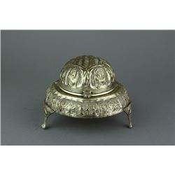 Silvered Tripod Censer