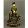 Image 1 : Ming 16/17th C. Bronze w/ Red Lacquer Figure