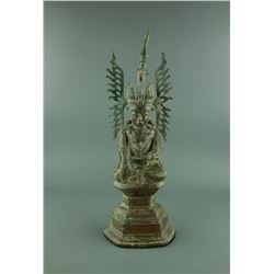 17/18th Century Burmese Gilt Bronze Buddha Figure