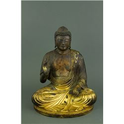 Yuan Dynasty Chinese Gilt Bronze Buddha Figure