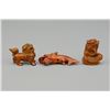 Image 4 : 19th Century Three (3) Japanese Boxwood Netsuke