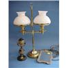 Image 1 : Heavy Quality Brass Double Adjustable Candlestick (Converted To...