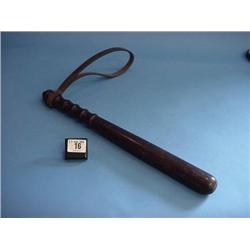 Ebony Truncheon Marked With Crown...