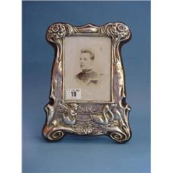Art Nouveau Standing Picture Frame With Fine Detail...
