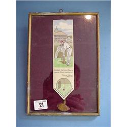 Framed Cricket Bookmark...