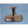 Image 1 : Sheffield Plated Chamber Stick And Snuffer...