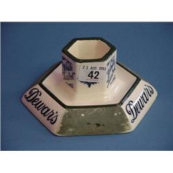 Royal Doulton "Dewars White Label" Bar Top Match Holder/Striker...