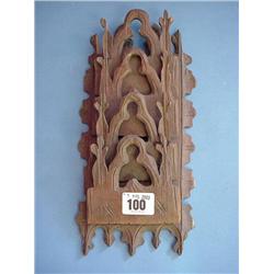Carved Gothic Style Letter Rack...
