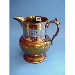 Large Copper Lustre Jug A/F...