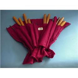 12 Frost Boxwood Handled Carving Chisels In Roll...