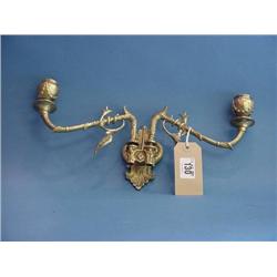 Pair Of Brass Piano Sconces...