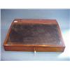 Image 1 : Mahogany Writing Slope Fitted With Drawers Inside, Lifting Pen Box...