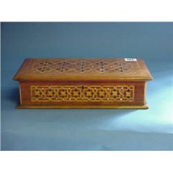 Decorative Inlaid Wooden Glove Box...