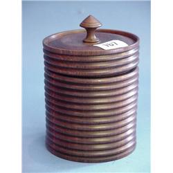 Lignum Vitea Turned Treen Tobacco Jar...