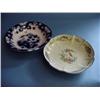 Image 1 : Burslem Flo Blue Fruit Bowl And Mintons Exotic Bird Bowl...